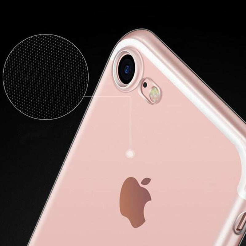 Coque de téléphone ultra mince pour iphone 14 Pro Max 11 12 13 6 6S 7 8 Plus 5 5S X Xs Max Xr SE 2020 SE3 Housse en silicone souple transparente