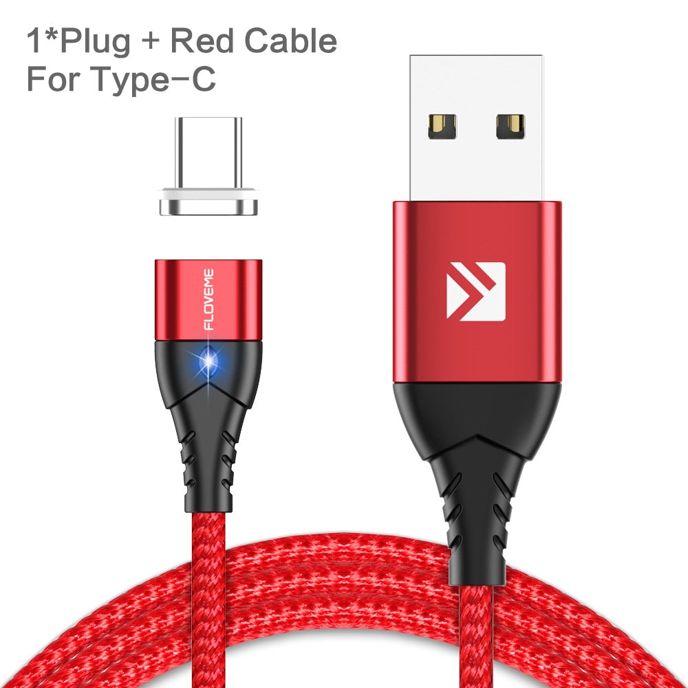 Magnetic Cable Micro USB Type C For iPhone 14 13 Lighting Cable 3A Fast Charging Wire Type-C Magnet Charger Phone Cable