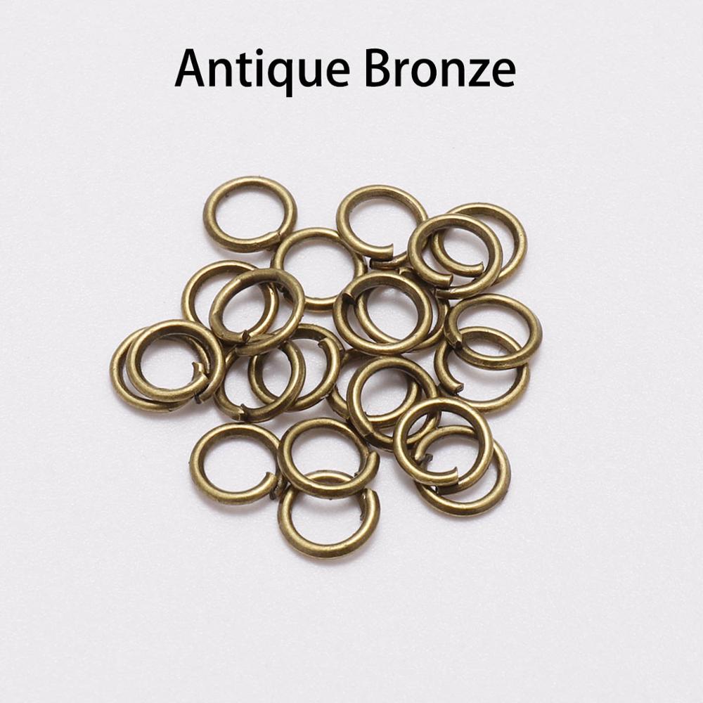 50-200 pcs/lot 4-20 mm anneaux de saut anneaux fendus connecteurs pour bijoux à bricoler soi-même trouver des accessoires de fabrication en gros fournitures