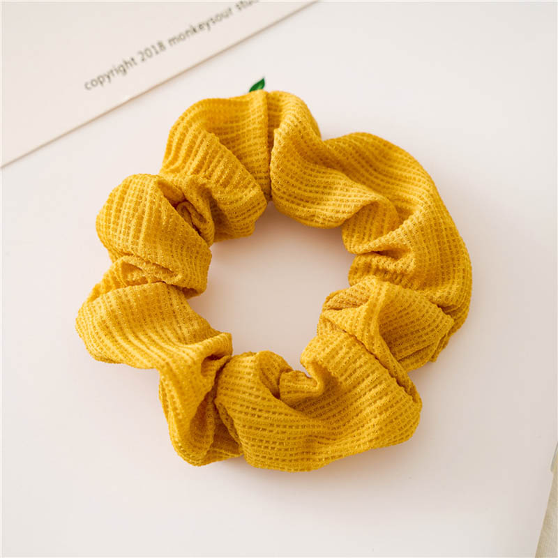 Frauen Silk Scrunchie elastisches handgemachtes mehrfarbiges Haarband Pferdeschwanz Halter Stirnband Haarschmuck Satin Seide einfarbig