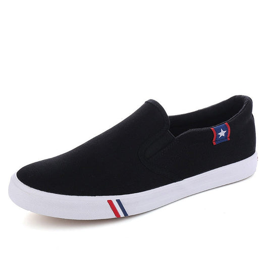 Mens Shoes Canvas Spring, Summer Slip-on Unisex, Fashion Sneakers Flats Breathable, Light Lovers Shoes Footwear