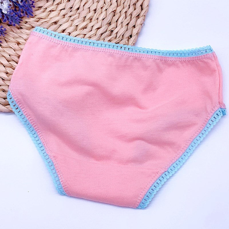 12pc/Lot  Baby Girls Underwear Cotton Panties Kids Short Briefs Children Underpants