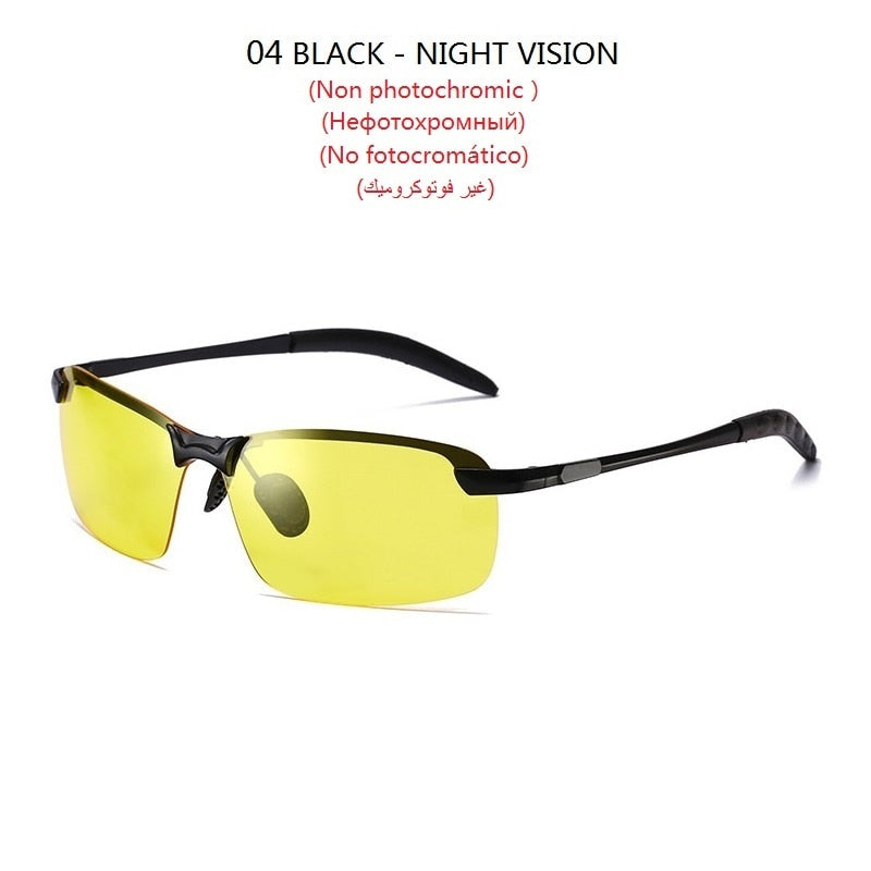 Photochromic Sunglasses Men Polarized Driving Chameleon Glasses Male Change Color Sun Glasses Day Night Vision Driver Eyewear