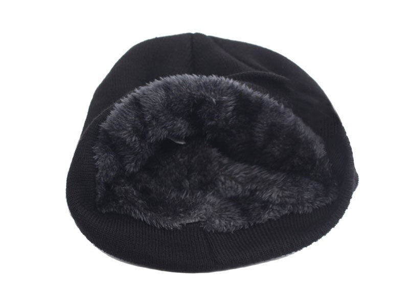 Skullies bonnets hommes hiver chapeau femmes tricoté chapeaux pour hommes casquette hiver Beanie chapeau Gorro épais chaud sans bord fourrure Bonnet