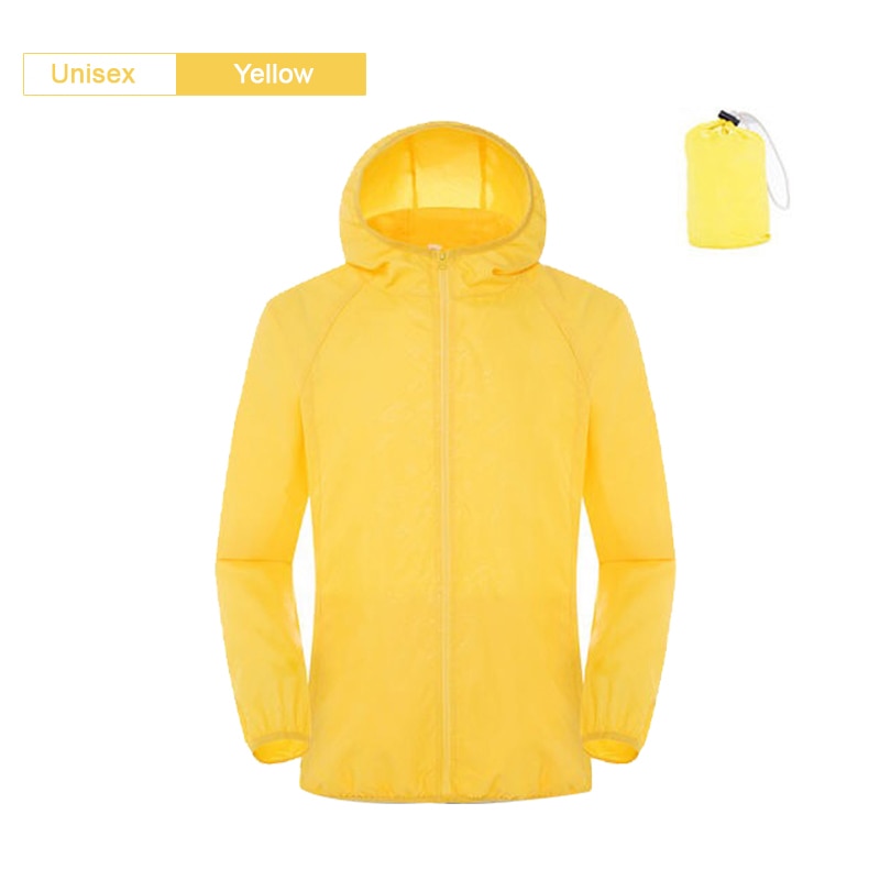 Camping pluie veste hommes femmes imperméable Protection solaire vêtements pêche chasse vêtements séchage rapide peau coupe-vent avec poche