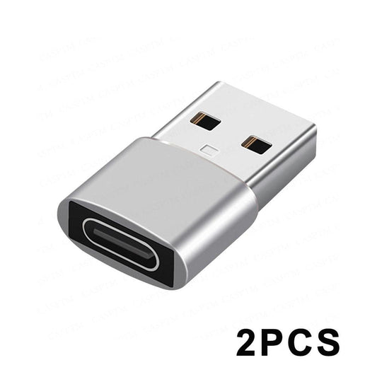 Adaptateur chargeur 2 pièces pour iPhone 14 13 12 11 Pro Max adaptateur USB type-c Type C convertisseur USB-C USB vers Type C câbles adaptateur OTG