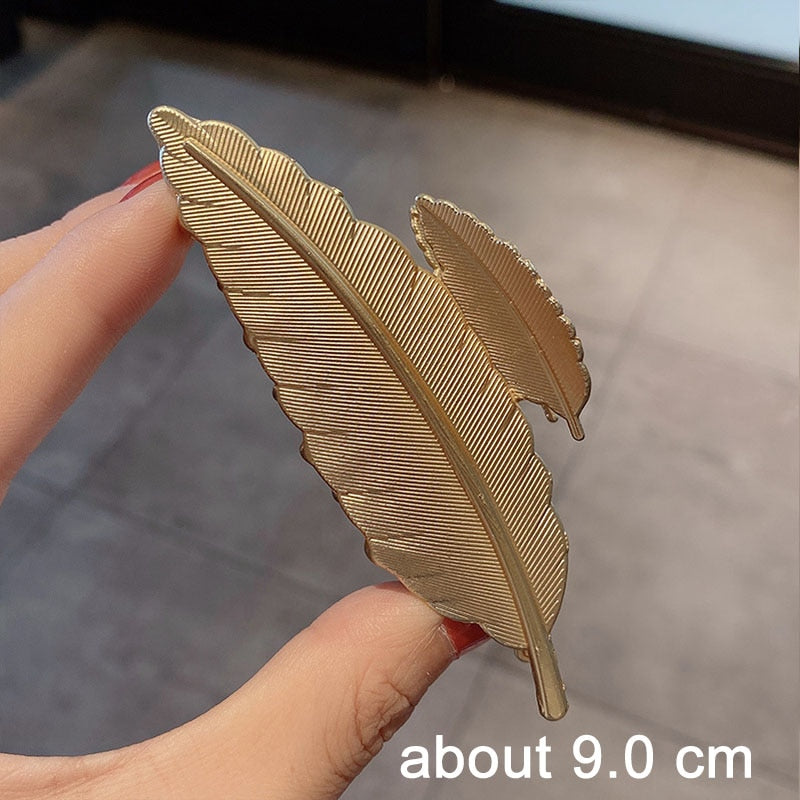 New Women Elegant Gold Silver Hollow Geometric Metal Hair Claw Vintage Hair Clips Headband Hairpin Fashion Hair Accessories