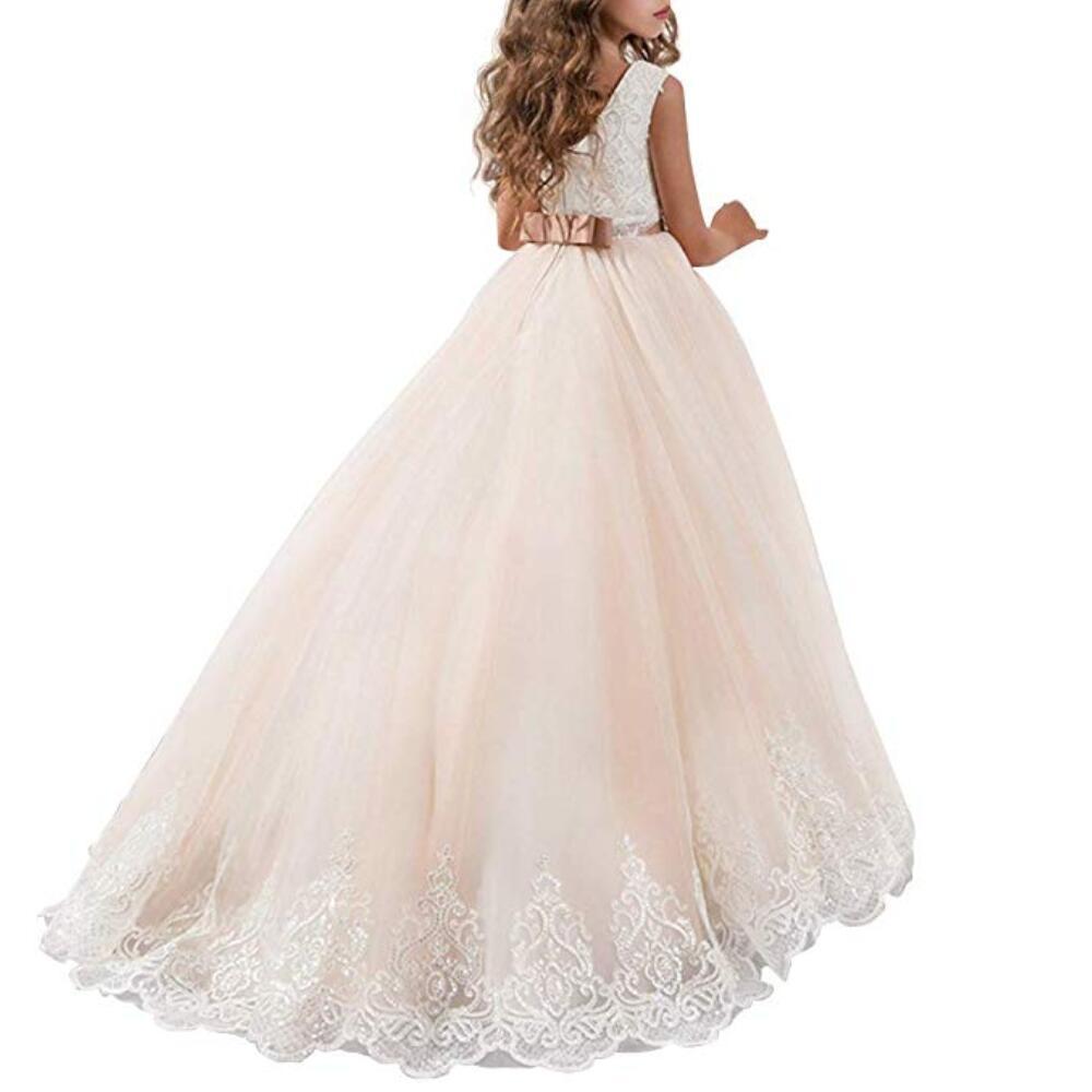 Teen Wedding Girl Dress First Comunion Dress for Girl Evening Princess Flower Dress Kids Clothes Costume Vestido 8 -14 Year