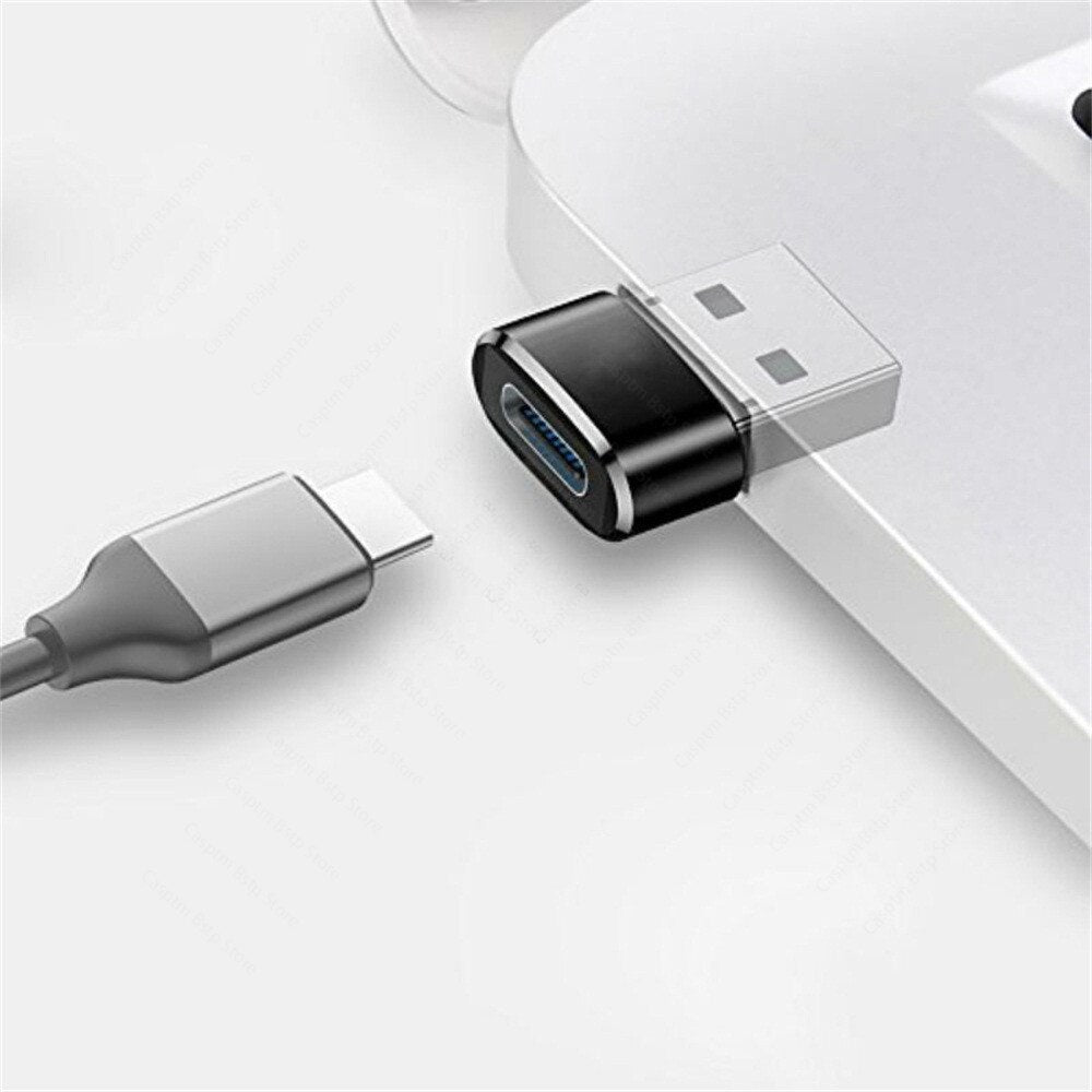 Adaptateur chargeur 2 pièces pour iPhone 14 13 12 11 Pro Max adaptateur USB type-c Type C convertisseur USB-C USB vers Type C câbles adaptateur OTG