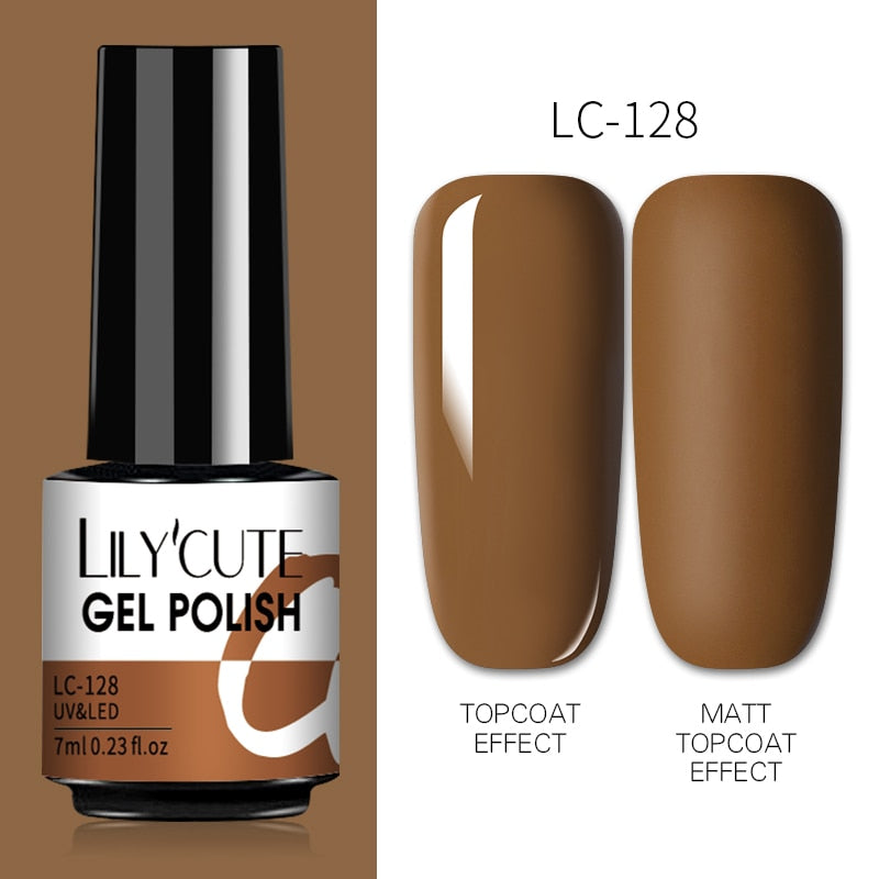 7 ml Gel-Nagellack Nude Vernis Semi-permanenter Nagellack für Nägel Tränken Sie UV-LED-UV-Gel-DIY-Nagelkunst-Gel-Lacke