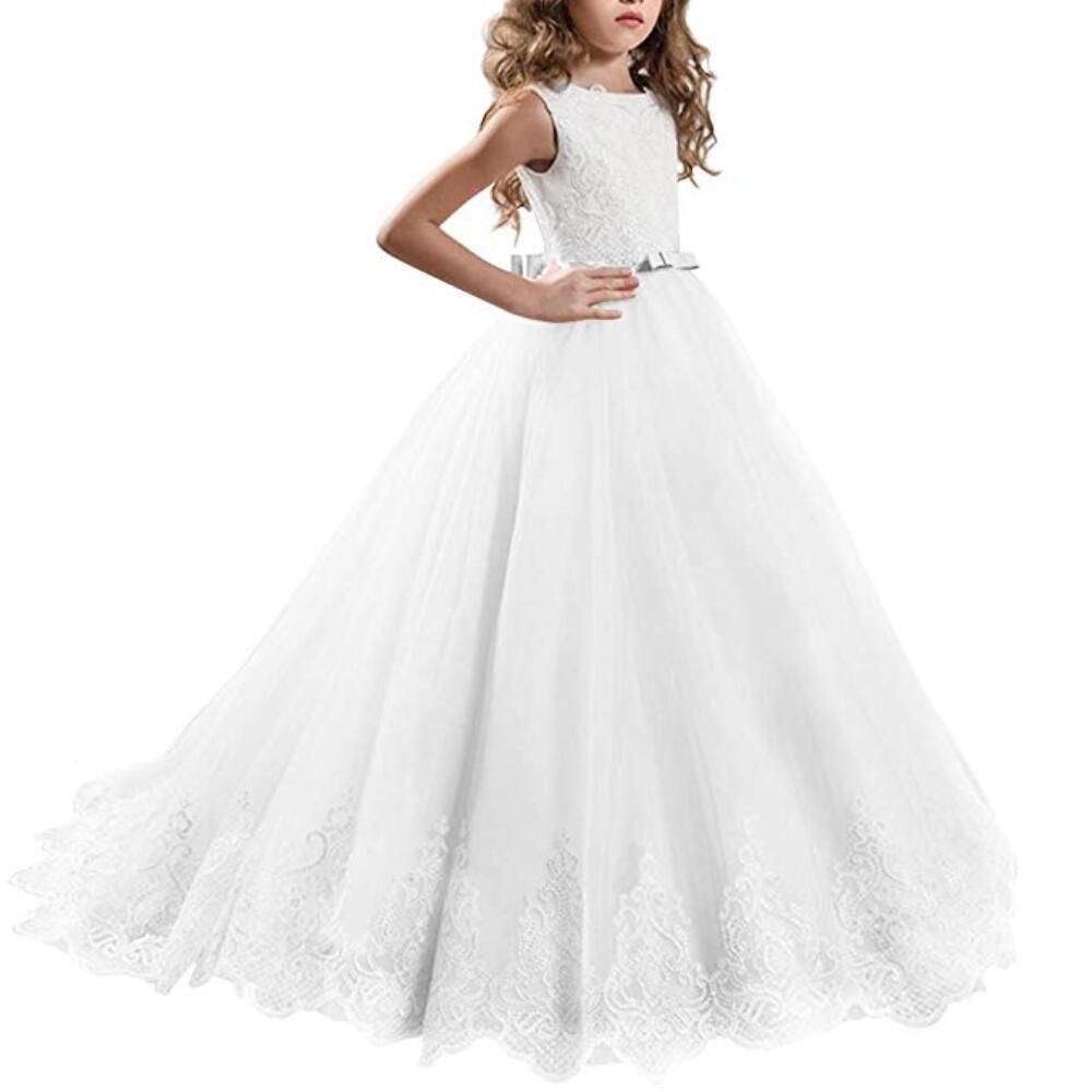 Teen Wedding Girl Dress First Comunion Dress for Girl Evening Princess Flower Dress Kids Clothes Costume Vestido 8 -14 Year