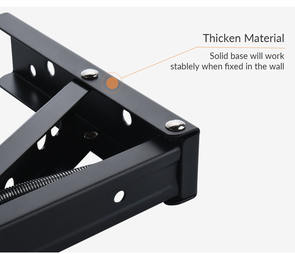 2 pièces Triangle Support d'angle pliant Support lourd réglable mural banc Table étagère Support matériel de meubles