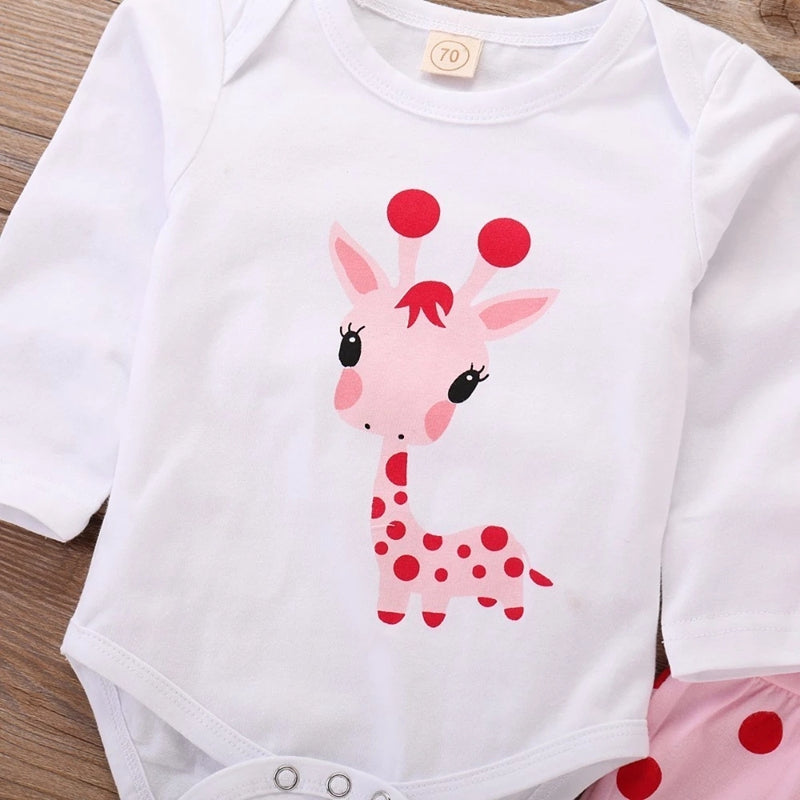 Printemps automne coton nouveau-né bébé fille vêtements 0-3 mois à pois unisexe infantile vêtements ensemble garçon 3 pièces vêtements avec chapeau