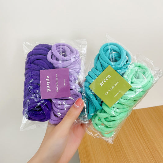 50PCS Women Elastic Hair, Colorful Rubber Bands, Hair Accessories Ornaments