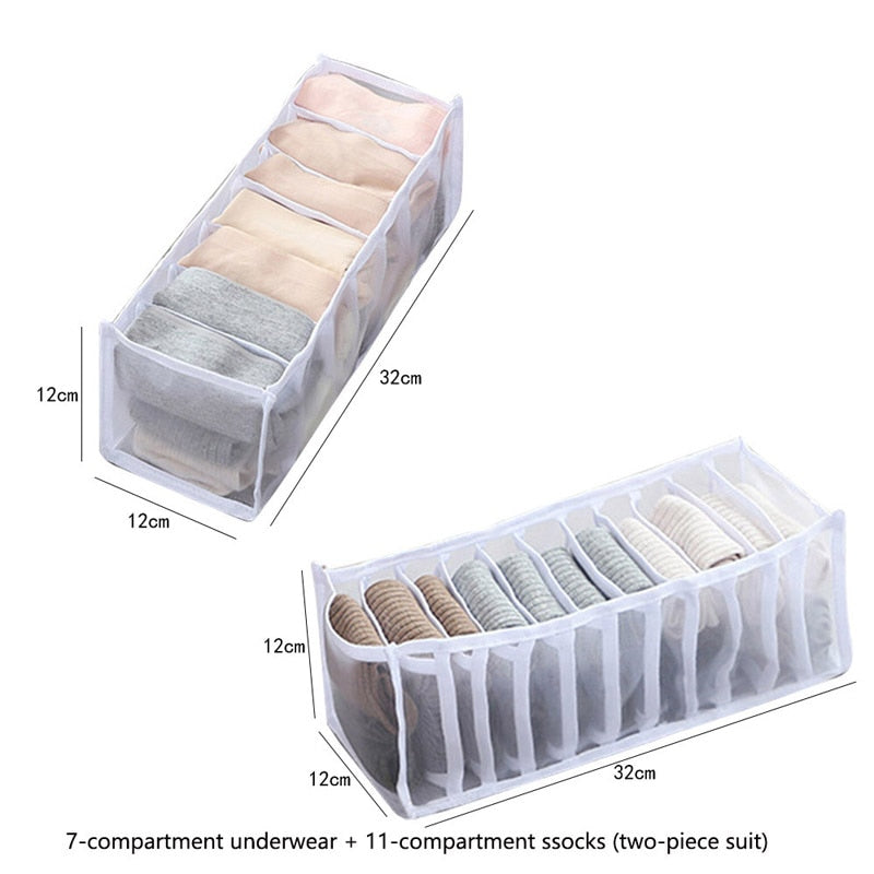 Sweater Clothes Storage Grid Boxes Student Dormitory Wardrobe Closet Drawer Organizer Pants Clothing Separation Box