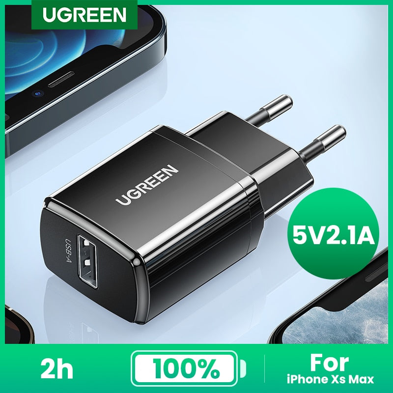 USB Charger 5V 2.1A, Mini Wall Charger, EU Adapter Phone Charger, Mobile Phone Charger