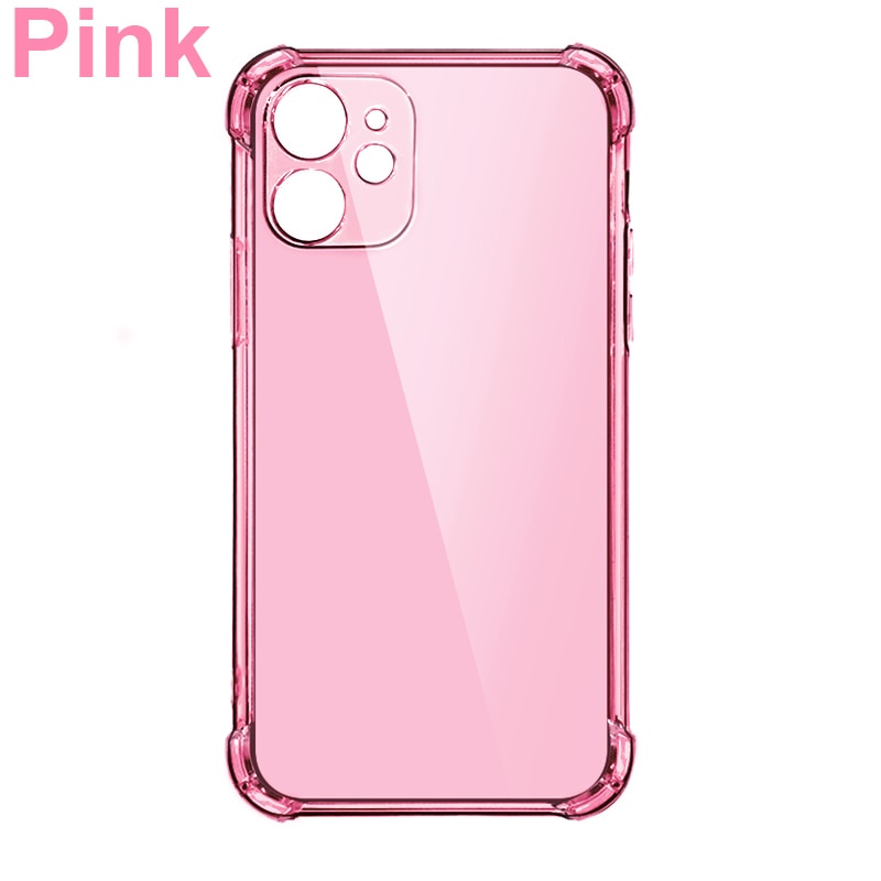 Épais Antichoc Silicone Téléphone étui pour iPhone 14 13 12 11 Pro Max Caméra Protection Cas iPhone X Xr Xs 7 8 14 Plus Couverture Arrière