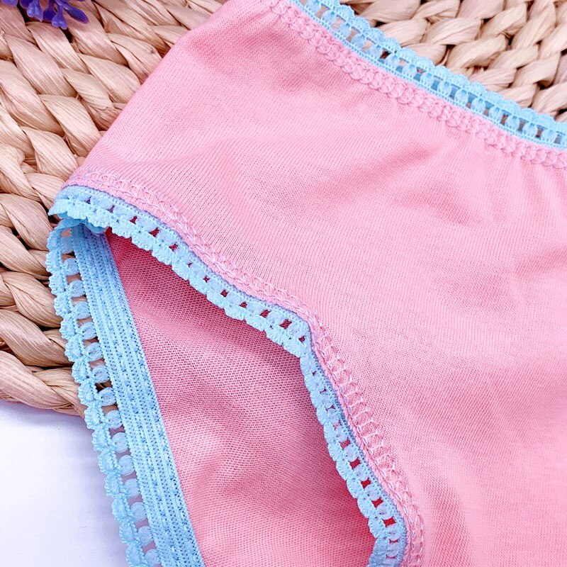 12pc/Lot  Baby Girls Underwear Cotton Panties Kids Short Briefs Children Underpants