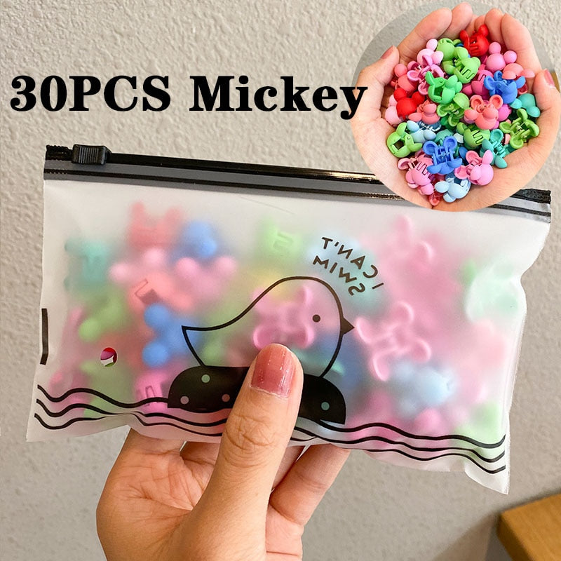 30/50 Teile / satz Mädchen Nette Bunte Blume Stern Mickey Kleine Haargreifer Kinder Süße Haarnadeln Haarspangen Mode Haarschmuck