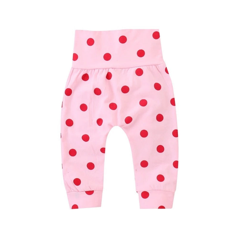 Frühling Herbst Baumwolle Neugeborenes Baby Mädchen Kleidung 0-3 Monate Polka Dot Unisex Säuglingskleidung Set Junge 3-teilige Kleidung mit Hut