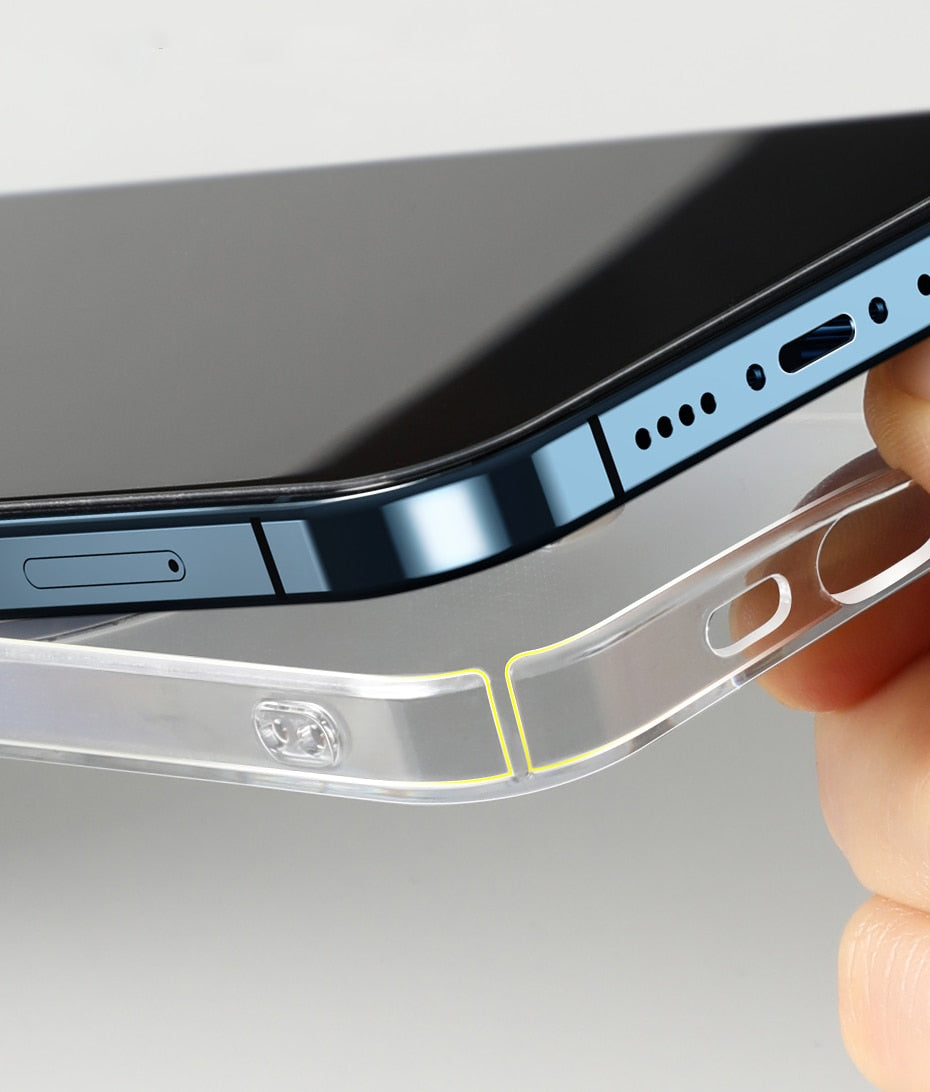 Transparente magnetische Handyhülle für iPhone 14 13 12 11 Pro Max Kabellose Ladeabdeckung für iPhone13 12Pro Max Magnethülle