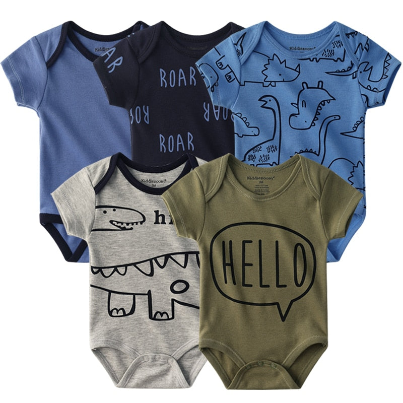 5 Teile/los Baby Jungen Kleidung Einhorn Mädchen Kleidung Bodys Baby Mädchen Kleidung Neugeborene 100% Baumwolle Roupas de bebe