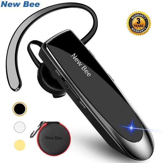 Bluetooth Headset 5.0, Wireless Earphones. Headphones with Mic. 24Hrs Earbuds, Earpiece Mini, Handsfree