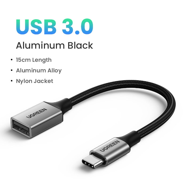 Ugreen USB C auf USB Adapter OTG Kabel USB Typ C Stecker auf USB 3.0 2.0 Buchse Kabeladapter für MacBook Pro Samsung Typ-C Adapter