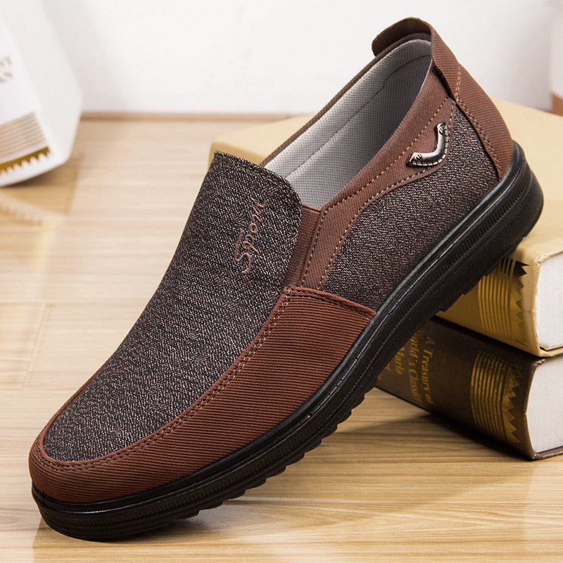 Klassische Herrenschuhe, lässige Herren-Loafer, atmungsaktiv, zum Gehen, flach, Herrenschuhe