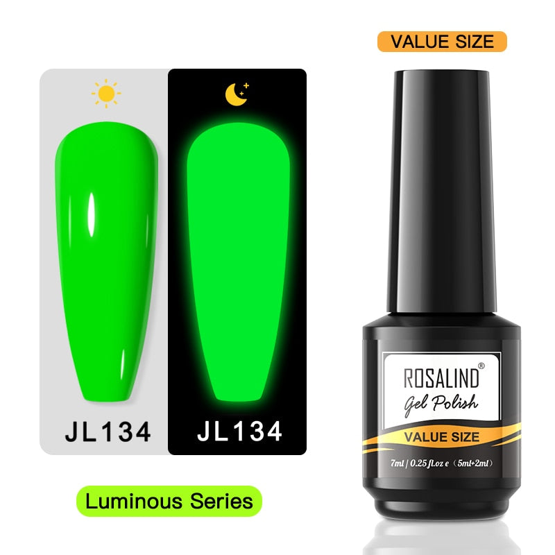 ROSALIND Gel Vernis À Ongles Lampe Tout Pour Ongles Art Manucure Avec Mat Base Top Coat Semi Permanent Gellak Vernis À Ongles Gel Vernis Vernis