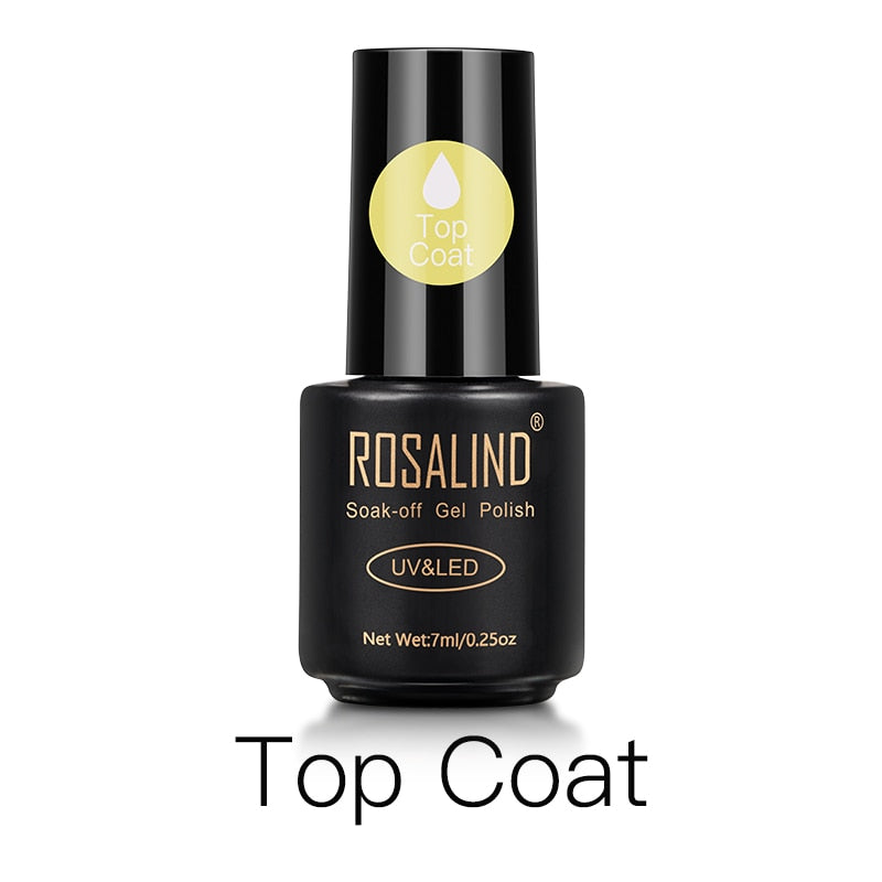 ROSALIND Gel Vernis À Ongles Lampe Tout Pour Ongles Art Manucure Avec Mat Base Top Coat Semi Permanent Gellak Vernis À Ongles Gel Vernis Vernis