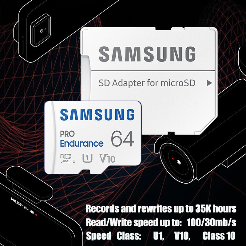 SAMSUNG EVO Plus Speicherkarte 32 GB/SDHC 64 GB/128 GB/256 GB/512 GB SDXC Micro SD/TF-Flash-Karten MicroSD