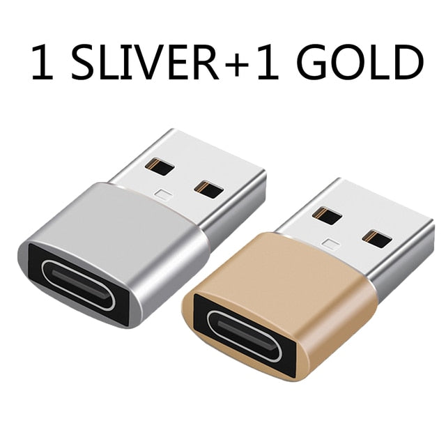 Adaptateur chargeur 2 pièces pour iPhone 14 13 12 11 Pro Max adaptateur USB type-c Type C convertisseur USB-C USB vers Type C câbles adaptateur OTG