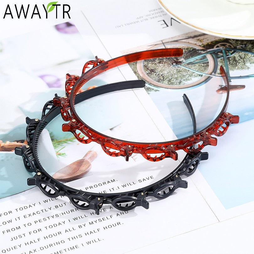 Unisex Alice Hairband Headband Men Women Sports Hair Band Hoop Metal Hoop Double Bangs Hairstyle Hairpin Hair Accessories