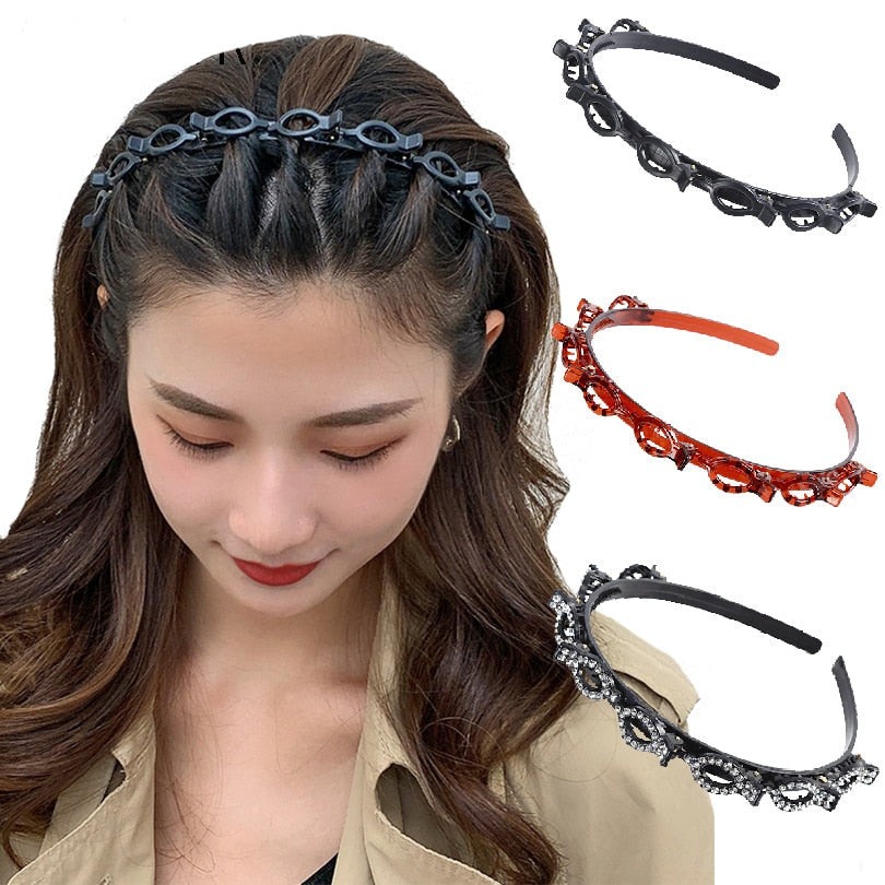 Unisex Alice Haarband Stirnband Männer Frauen Sport Haarband Hoop Metall Hoop Doppel Pony Frisur Haarnadel Haar Zubehör