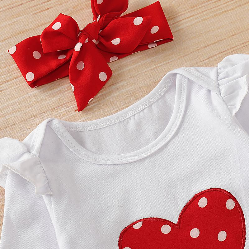 Printemps automne coton nouveau-né bébé fille vêtements 0-3 mois à pois unisexe infantile vêtements ensemble garçon 3 pièces vêtements avec chapeau