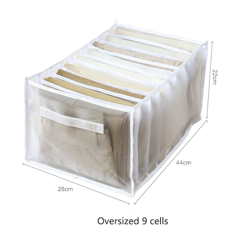 Sweater Clothes Storage Grid Boxes Student Dormitory Wardrobe Closet Drawer Organizer Pants Clothing Separation Box