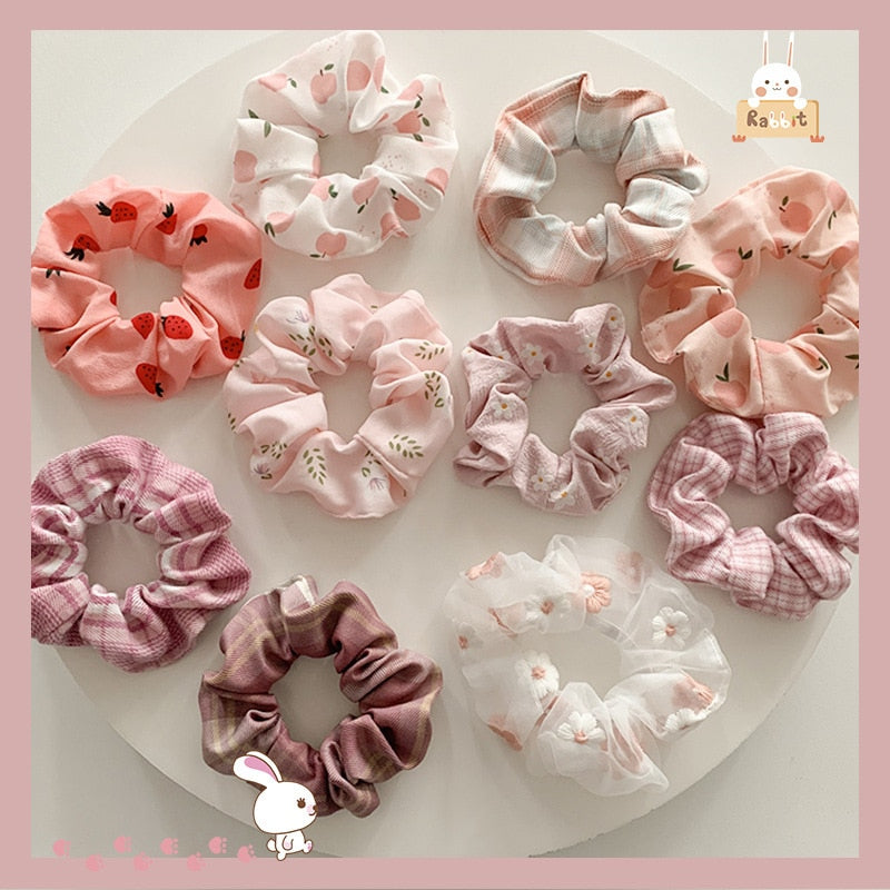 Women Hair Scrunchies Velvet Solid Color Hair Band for Girls Ponytail Holder Rubber Bands Hair Ties Hair Accessories