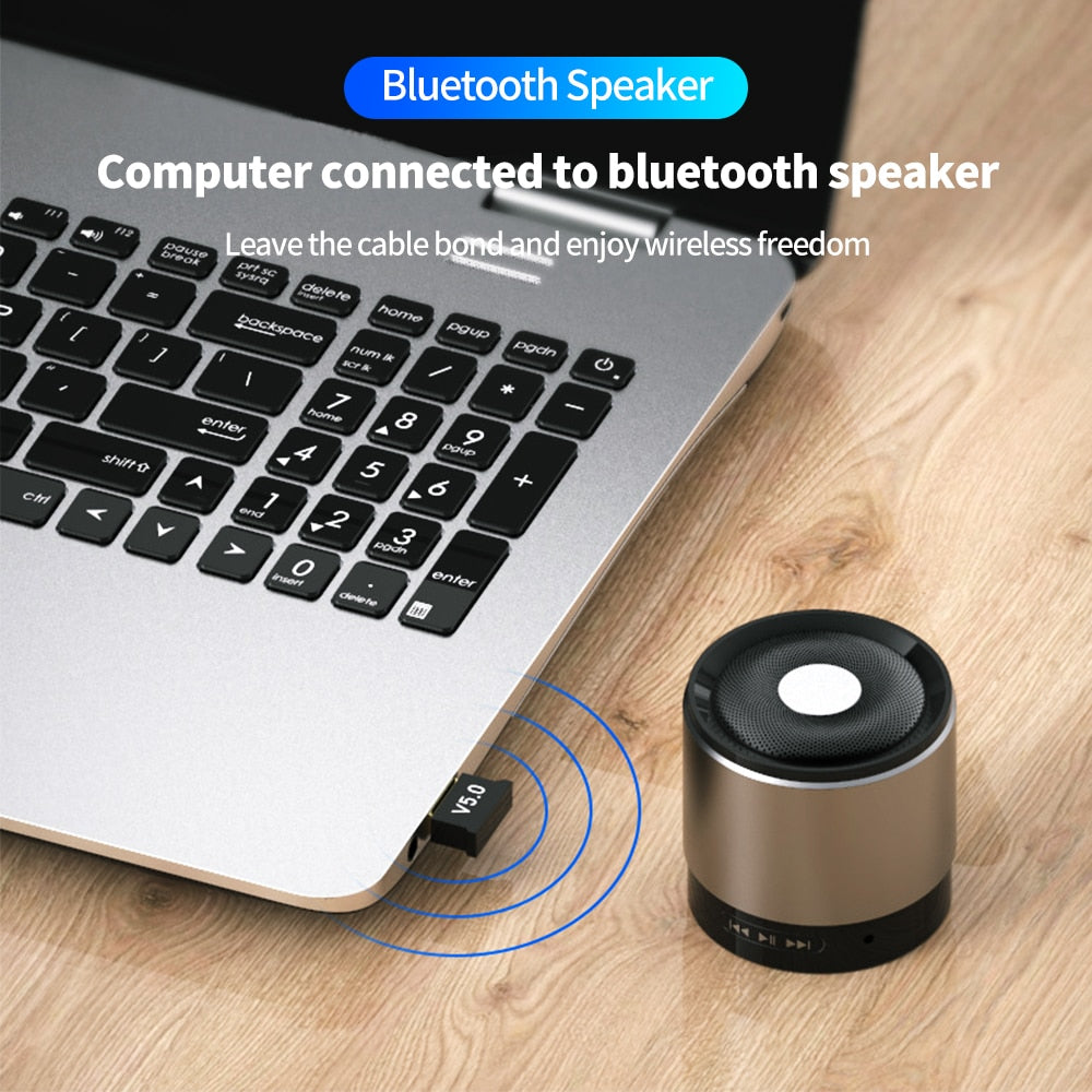 USB Bluetooth 5.0 Adapter Sender Bluetooth Empfänger Audio Bluetooth Dongle Drahtloser USB Adapter für Computer PC Laptop c