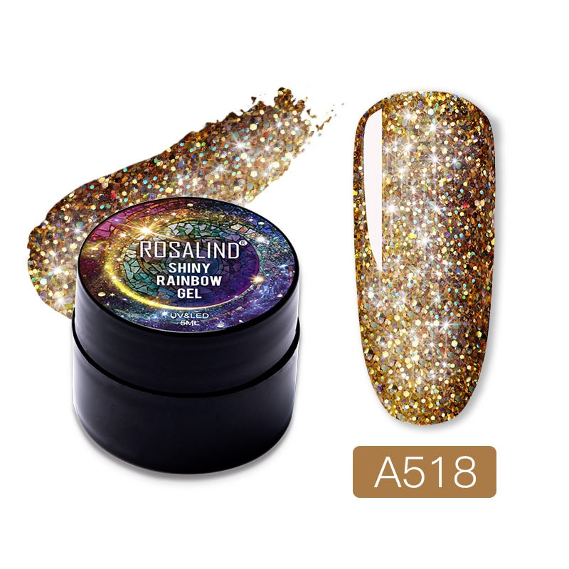 Gel Nail Polish Glitter Paint Hybrid Varnishes Shiny Top Base Coat For Nails Set Semi Permanent For Manicure Nail Art