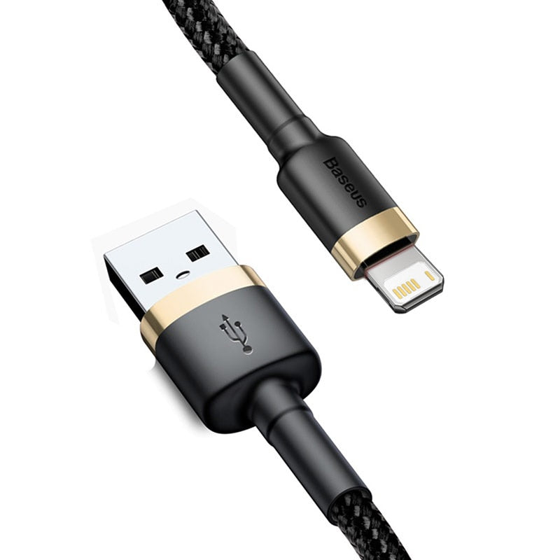 Baseus USB-Kabel für iPhone 14, 13, 12, 11 Pro Max, Xs, X, 8 Plus, Kabel 2.4A Schnellladekabel für iPhone, Ladekabel, USB-Datenleitung