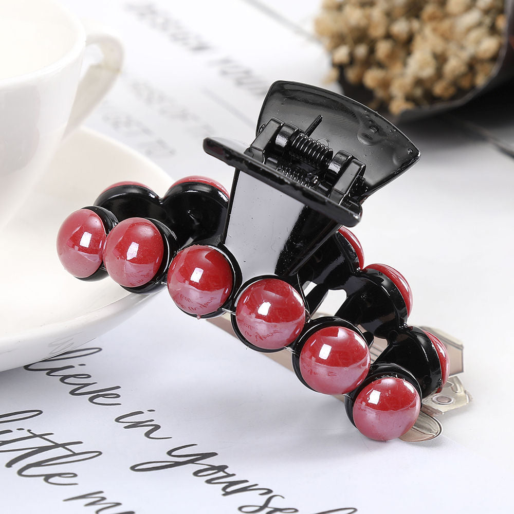 Hyperbole Big Pearls Acrylic Hair Claw Clips Big Size Makeup Hair Styling Barrettes for Women Hair Accessories