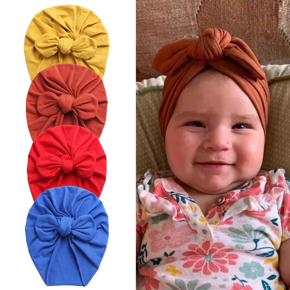 Warm Indian Hat Baby Bandanas Turban Headband Girls Kids Hair Head Bands Accessories Headwrap Headdress