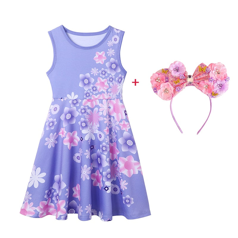 Sommer Baby Mädchen Freizeitkleid Blumen Kinder Kleinkind Minnie Maus Gänseblümchen Cartoon niedliche Prinzessin Kostüme für Mädchen rückenfreie Kleider