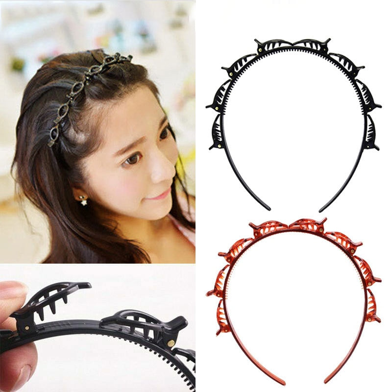 Unisex Alice Haarband Stirnband Männer Frauen Sport Haarband Hoop Metall Hoop Doppel Pony Frisur Haarnadel Haar Zubehör