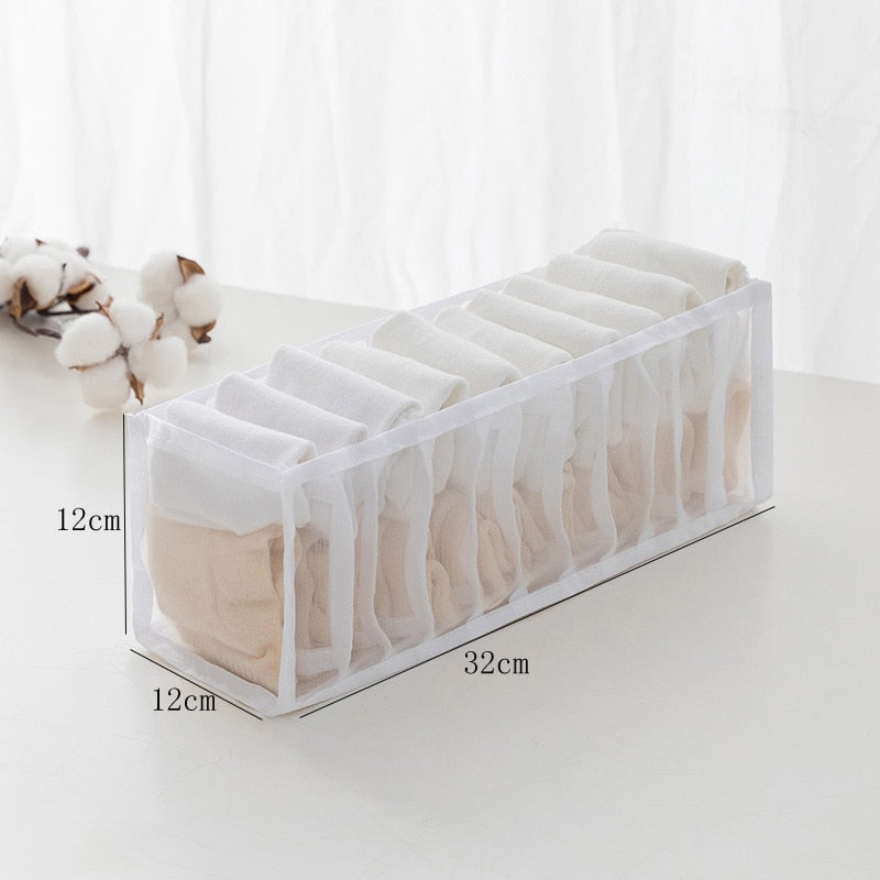 Sweater Clothes Storage Grid Boxes Student Dormitory Wardrobe Closet Drawer Organizer Pants Clothing Separation Box