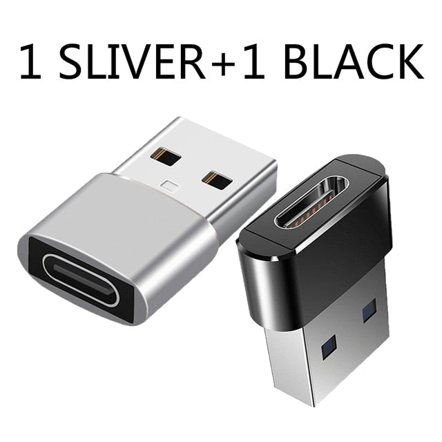 Adaptateur chargeur 2 pièces pour iPhone 14 13 12 11 Pro Max adaptateur USB type-c Type C convertisseur USB-C USB vers Type C câbles adaptateur OTG