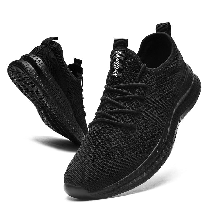 Men's Running Shoes: Lace-up, Lightweight, Comfortable, Breathable Sport Sneakers for Walking and Tennis