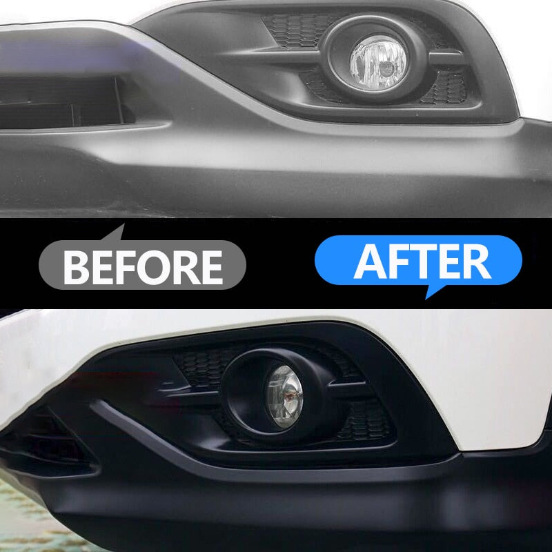 Revitalisant de restauration en plastique Rénovateur en plastique Revêtement durable pour les caoutchoucs de voiture Remise à neuf Propre Brillant Noir Éclat