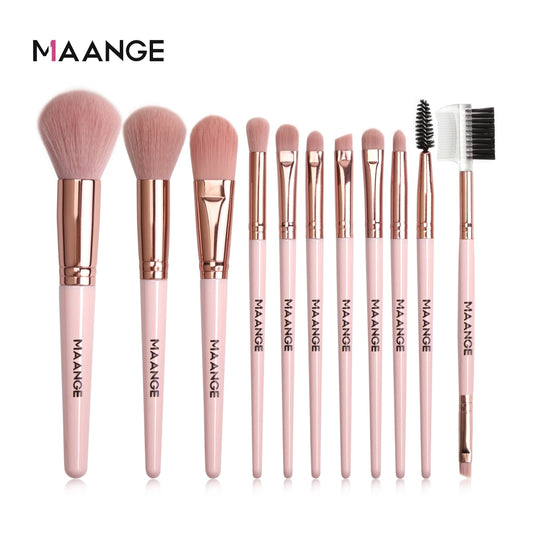 Makeup Brushes Pro Pink Brush, Set Powder EyeShadow Blending, Eyeliner Eyelash Eyebrow Make up, Beauty Cosmestic Brushes